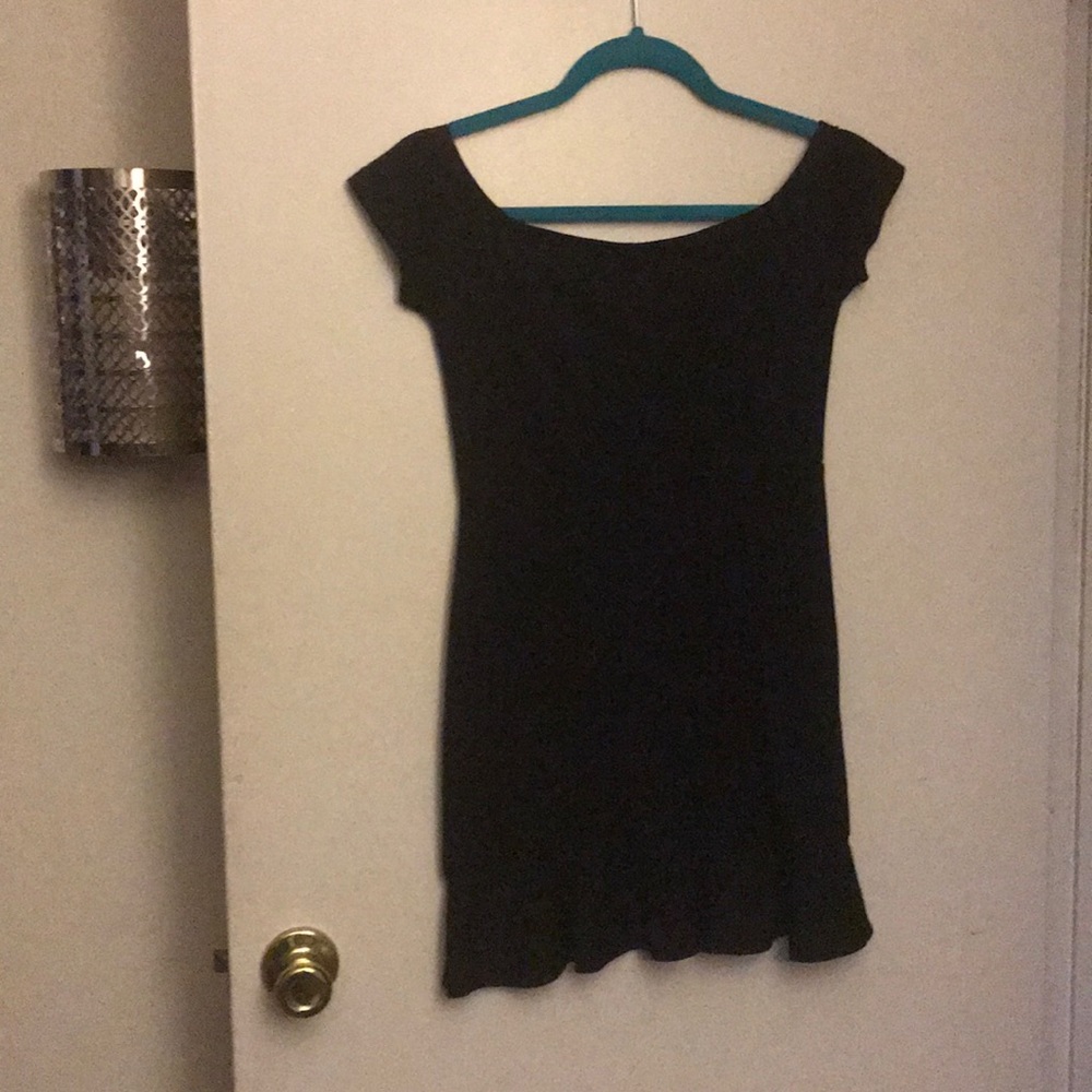 Black mini dress